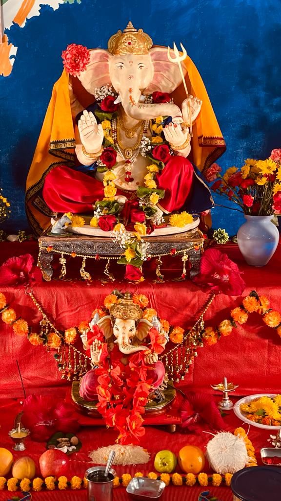 Ganesh idol at ISW Ganeshotsav